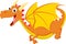 Cute Flying Dragon cartoon