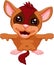 Cute Flying squirrel cartoon