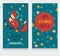 Cute fox-astronaut on starry background, funny invitation cards for cosmic birthday party