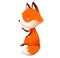 Cute Fox Greeting, Animal Character for Kids