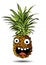 Cute fresh Pineapple cartoon character emotion fun