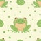 cute frog background Adorable Amphibian Backdrop