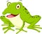 Cute frog cartoon