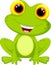 Cute frog cartoon