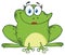 Cute Frog Female Cartoon Mascot Character