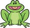 Cute frog vector illustration