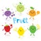 Cute Fruit Cartoon Vector