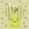 Cute fruit kawaii cartoon