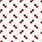 Cute fruits berry seamless Pattern of red cherry on white background