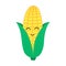 Cute, funny cartoon corn character