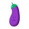 Cute, funny cartoon eggplant  character