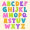 Cute funny childish alphabet