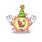 Cute and Funny Clown coronaviridae virus cartoon character mascot style