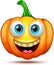 Cute, funny, crazy pumpkin characters. Halloween cartoon emoticon