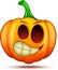 Cute, funny, crazy pumpkin characters. Halloween cartoon emoticon