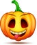 Cute, funny, crazy pumpkin characters. Halloween cartoon emoticon