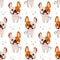 Cute funny dogs bulldogs on a white background. Print, children\\\'s textile vector