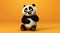 Cute, funny and emotional panda character animated. animated expressions, quirky expressions, playful expressions. happy