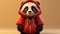 Cute, funny and emotional panda character animated. animated expressions, quirky expressions, playful expressions. happy