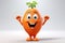 Cute, funny and emotional vegetables character animated, animated expressions, quirky expressions, playful expressions