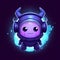 Cute and Funny Gaming Logo: Galactic Guardian