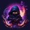 Cute and Funny Gaming Logo: Nebula Ninja