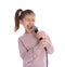 Cute funny girl with microphone