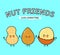 Cute, funny happy almonds, peanuts and Macadamia. Vector hand drawn cartoon kawaii characters, illustration icon. Funny