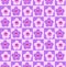 Cute funny kawaii smile face flowers seamless pattern.Positive vintage smiley smile face camomile flower seamless