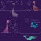 Cute funny lovely dino seamless pattern. Dinosaurs.