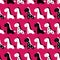 Cute funny seamless pattern with horses. Vector background with