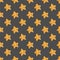 Cute funny stars seamless pattern. Vector illustration.