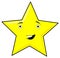 Cute, Funny Yellow Smiling Star Face - PNG Raster Design