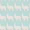 Cute furry alpaca seamless pattern.