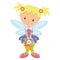 Cute garden fairy vector illustration