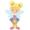 Cute garden fairy vector illustration