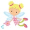 Cute garden fairy vector illustration