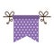 Cute garlands decorative icon