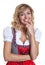 Cute german woman in a traditional bavarian dirndl