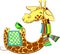 Cute giraffe got flue