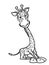 Cute giraffe illustration cartoon drawing illustration