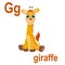 Cute giraffe, long neck, with beautiful bright spots on the body, jungle and savannah, ABC children`s banner. Postcards, a poster