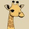 cute giraffe mammal animal head