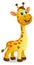 Cute giraffe vector cartoon illustration