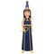 Cute girl in ancient egyptian attire, mythological godness costume, cleopatra clothes