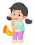 a cute girl plays a saxophone musical instrument