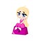 Cute girl vector young woman beautiful barbie. Cartoon character.