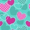 Cute girlish seamless pattern