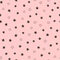 Cute girly seamless pattern with scattered stars. Endless girlish print.