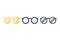 Cute glasses icon,Vector and Illustration
